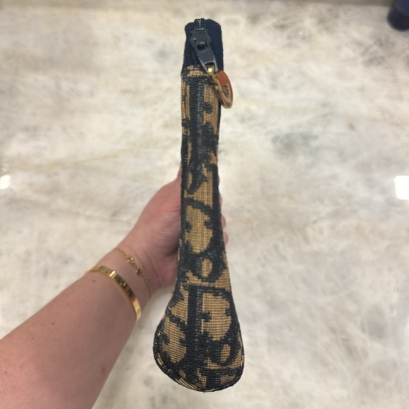 Vintage Dior Canvas Zip Pouch/Clutch - Picture 14 of 16